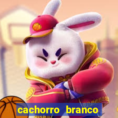 cachorro branco desenho animado